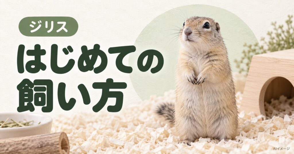 ジリス:はじめての飼い方(AI生成イメージ)