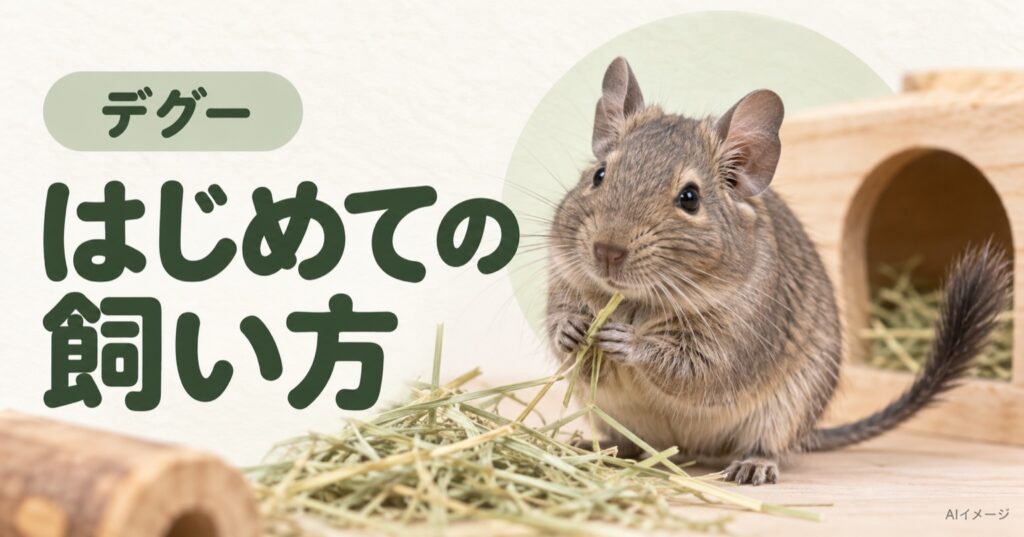 デグー:はじめての飼い方(AI生成イメージ)