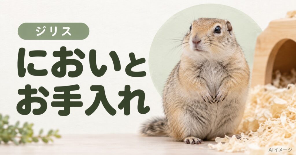 ジリス:においとお手入れ(AI生成イメージ)