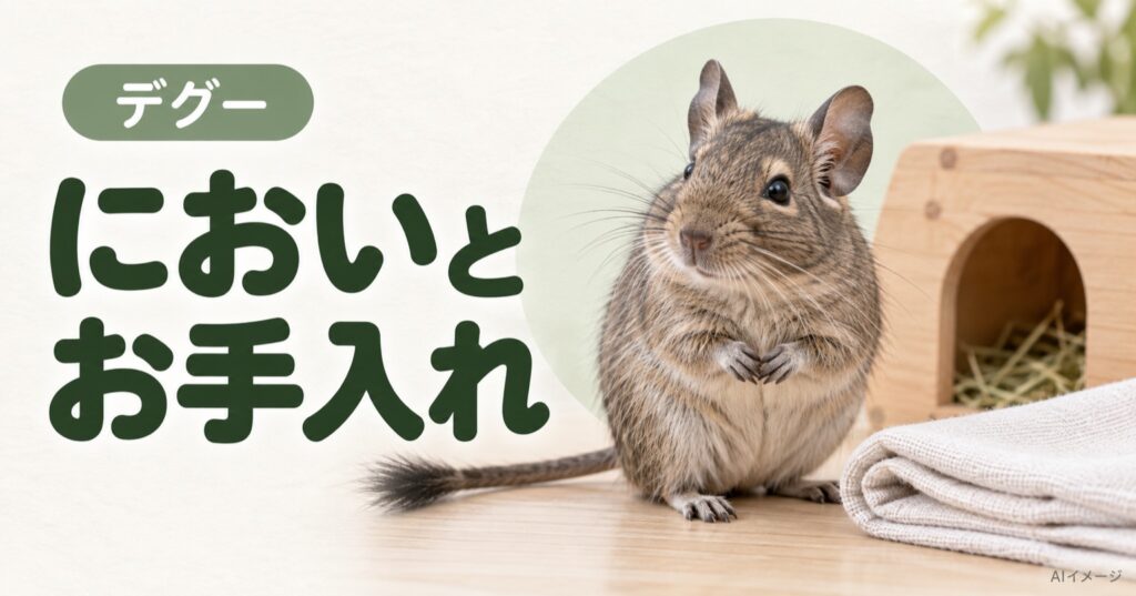 デグー:においとお手入れ(AI生成イメージ)