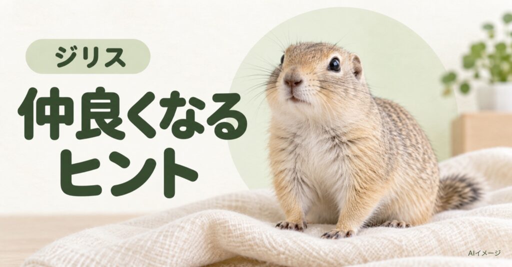 ジリス:仲良くなるヒント(AI生成イメージ)