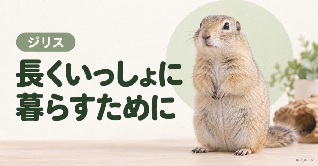 ジリス：長くいっしょに暮らすために（AI生成イメージ）