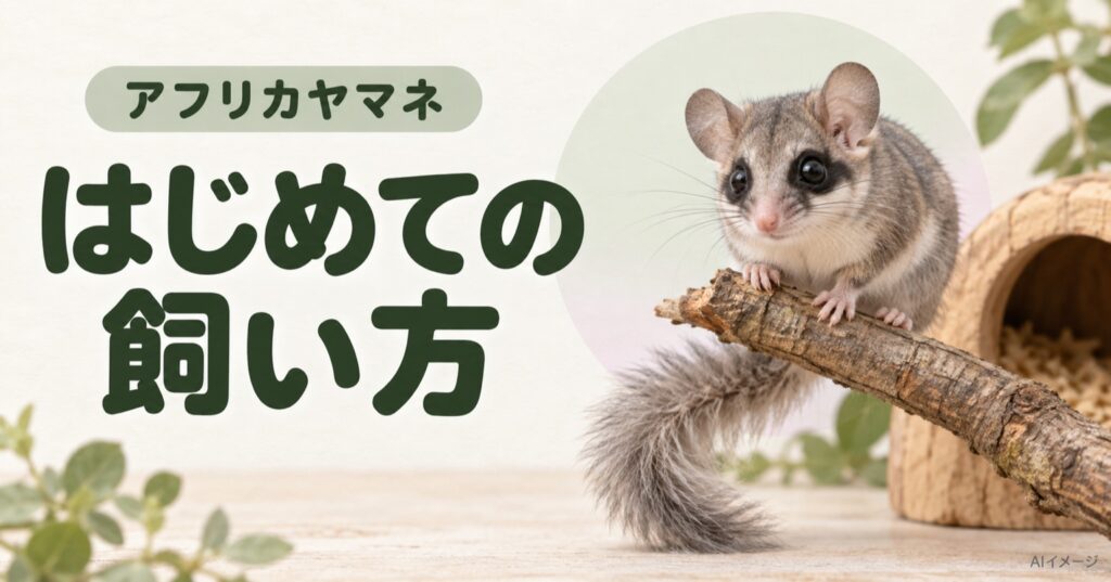 アフリカヤマネ:はじめての飼い方(AI生成イメージ)