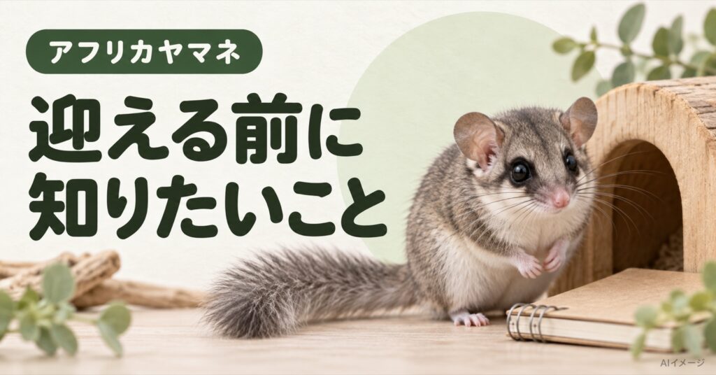アフリカヤマネ:迎える前に知りたいこと(AI生成イメージ)