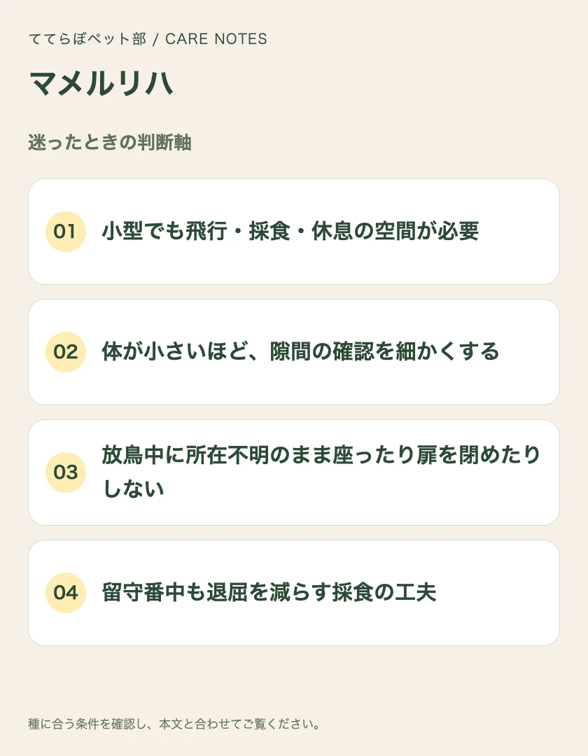 マメルリハの迷ったときの判断軸